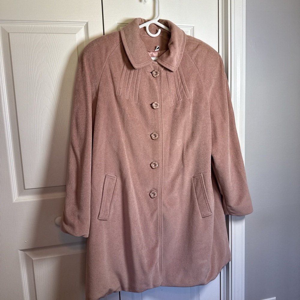 Vintage 1960s Country Pacer Elegant Cottage Core Pink Velvety Jacket